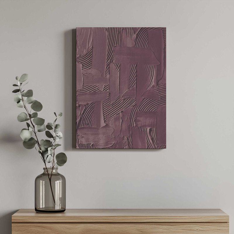 "Différents chemins prune" par Sarah Adams, reproduction d'art, 24 W x 32 H