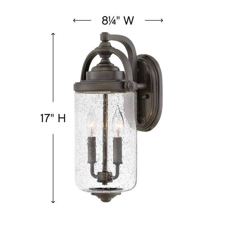 Willoughby 2-Light Outdoor Wall Lantern
