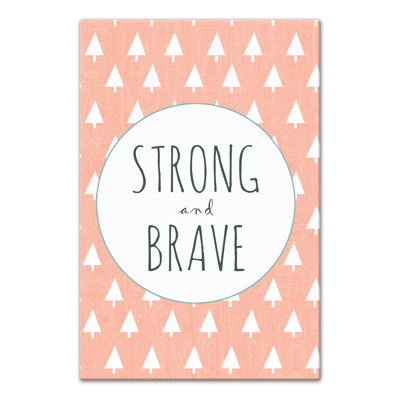 Art sur toile solide et courage Brannon