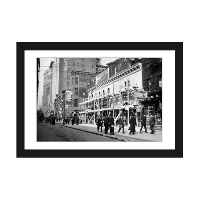 " 1915-16 Haymarket Theater Becomes Movie House End Of The Tenderloin 6Th Avenue And 30Th Street New York City USA " Black and White Photography Print