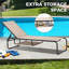 Chaise longue d'extérieur en métal 67 po-1670427466