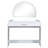 39" White Makeup Vanity With Mirror & Drawer For Bedroom. Curved Edges And Visual Appeal. Ample Storage Beauty Products. Comfortable Material. Quick Assembly Process