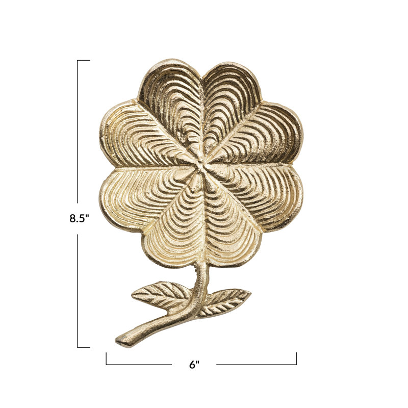 Plat en fonte d'aluminium en forme de fleur