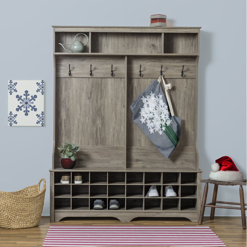 Fabric Laundry Bag with Handles, Small (29" H x 18" W), Gray