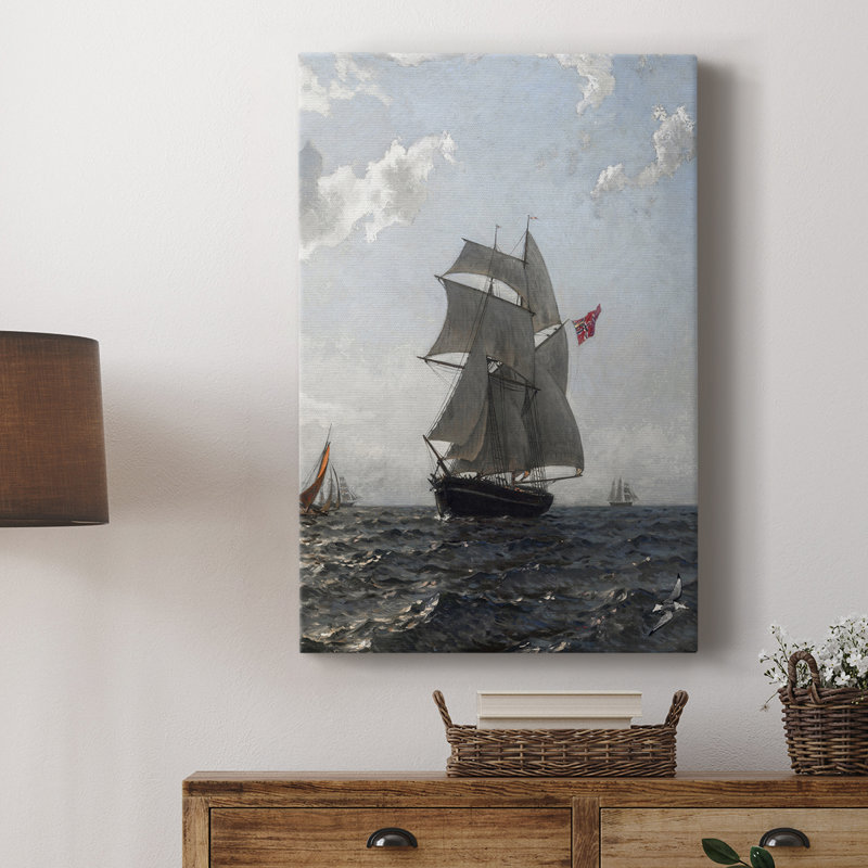Impression nautique rétro XLII - galerie Cavas, H 18 po x l 12 po