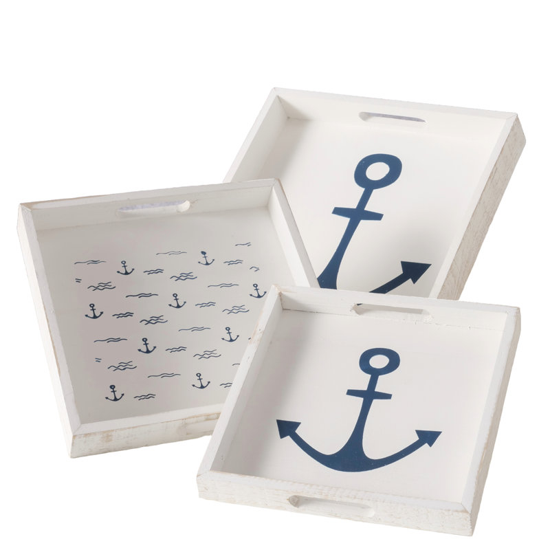 3 Piece Anchor Tray Set
