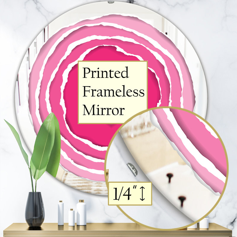 Miroir mural Love at First Sight, H 23,6 po x l 23,6 po