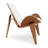 Modholic Arch Shell Chair, White - Real Leather-70720404