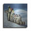  «Sleigh Ride» par Lucia Heffernan, art mural en métal, 12 po x 12 po-1238140380