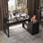 Makeup Vanity Table With Extendable Side Cabinet