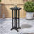 HDPE Outdoor Swivel Bar Stool & Round Table Set (3-Piece)-1990523002