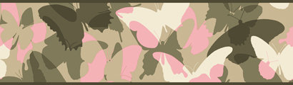 Bordure papillon Candice Olson pour enfants, Vert