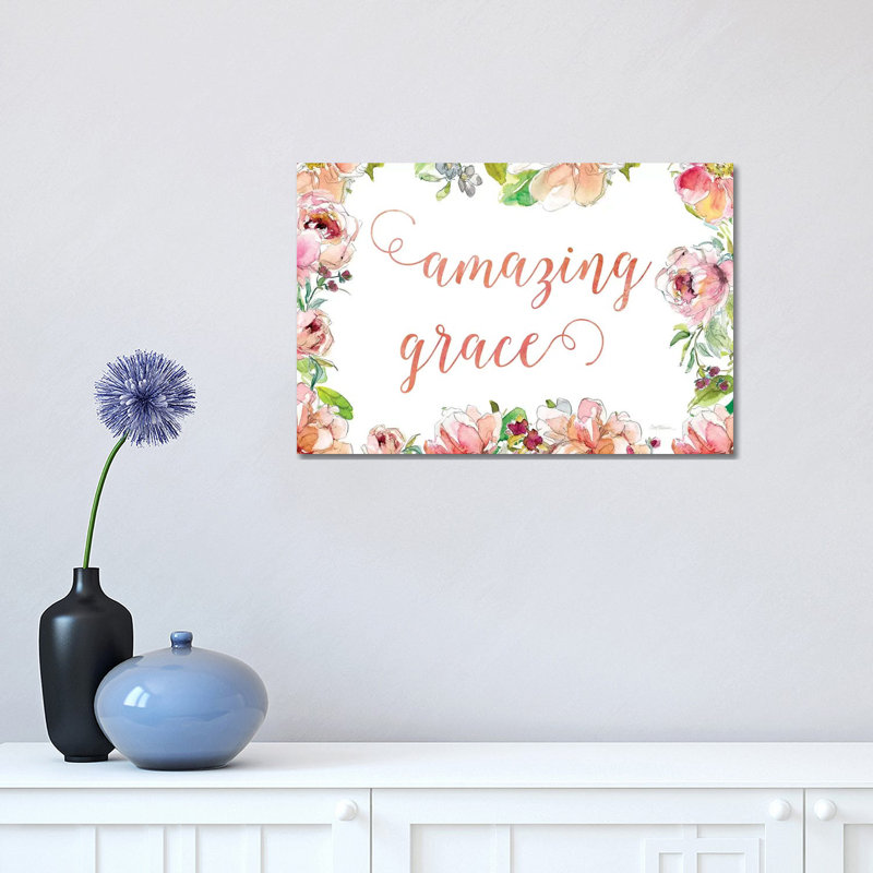 Amazing Grace by Carol Robinson - Print on Canvas, 20.32 cm H x 30.48 cm W, Wrapped Canvas