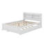 Lit plateforme avec lit gigogne et tablettes de rangement-86914852-132565647