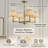 Costa Wrought Iron 4-Light Chandelier-1667455884