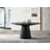 Jasper 7Pc Ebony Black 59"W Round Dining Set with Pedestal Base