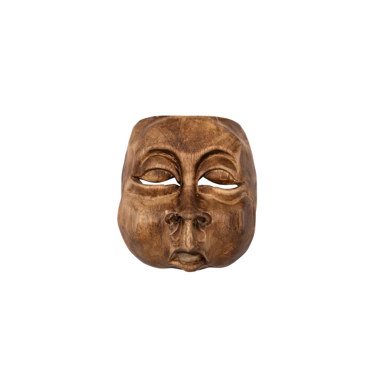 Dimensional Dimensional Individually Assorted Indonesian Mask, Teak Wood