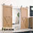 Brushed Nickel Top Mount T-Shape Design Non-Bypass Single Track Two Door Hardware Kit (Door Not Included)-36324640