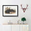 American Black Fox by J.W. Audubon - Single Picture Frame Painting-55544579-55544581