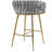 Bar stools Set of 2,velvet kitchen island counter bar stool with hand- wave back-1841168360