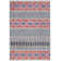 Felty Geometric Navy/Ivory Area Rug