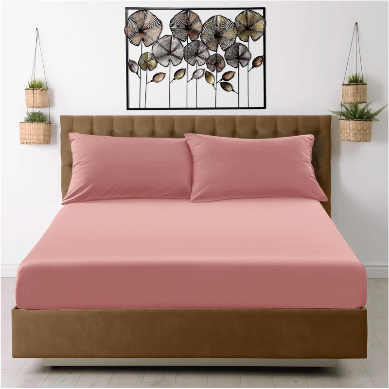 Super Dreamer Microfibre Fitted Sheet, Kingsize (5'), Pink