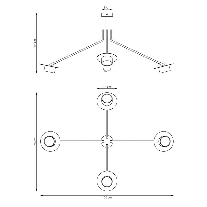 MIZU BL, 45cm H x 100cm W x 100cm D, 4