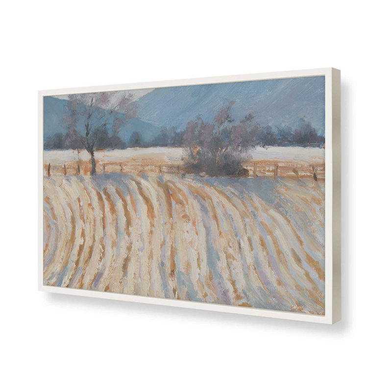 «Valley Snowfall» par Carson Overs passer, reproduction d'art, H 12 po x l 16 po, Blanc