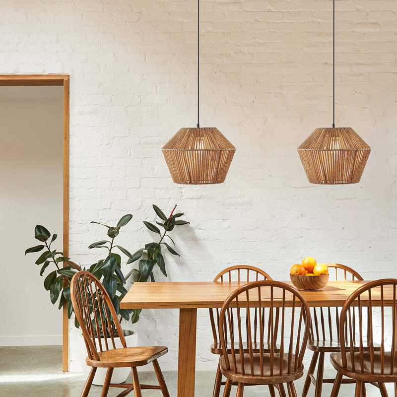 Luminaire suspendu en forme de dôme à 1 lumière Alliyiah