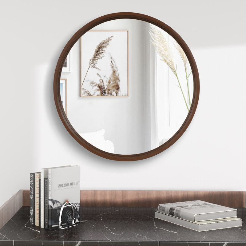 Miroir Karrina, Bois naturel, 28 po x 28 po