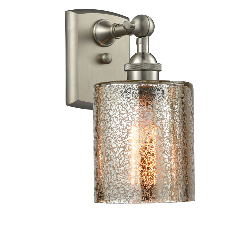 Leilani Armed Sconce, Brushed Satin Nickel, Mercury