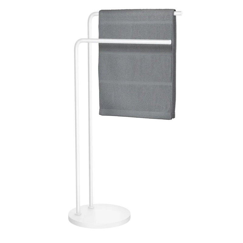 Porte-serviettes double autoportant, Noir mat