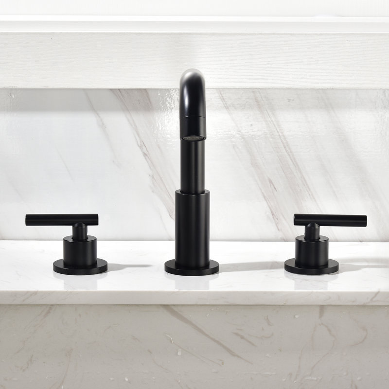 2-handle Bathroom Faucet, Black