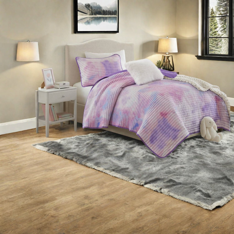 Certified Microfiber Bedding Sets Twin XL, Modern Tie Dye for Home
