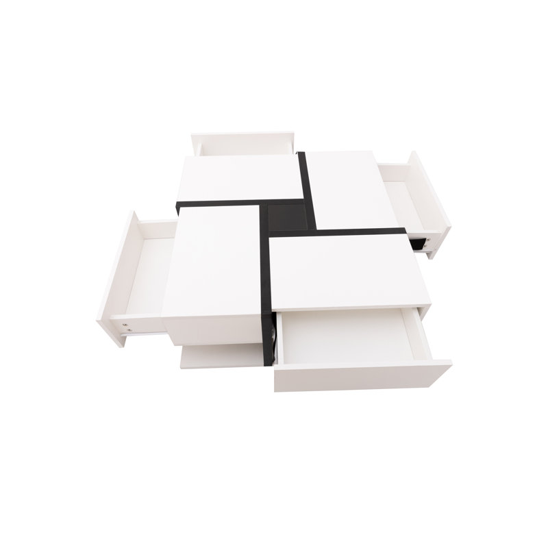 Caelinn Coffee Table with Storage, White