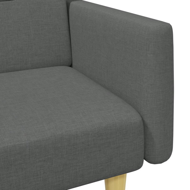 Upholstered 86.6'' Sofa, Dark Gray Fabric