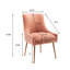 Chaise d'appoint en velours Surles-1921936756