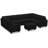 Storage Couch Large U - Shaped Faux Fur Sectional Sofa Modular  Sofa Bed With Ottoman-1626826908
