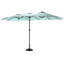Grand parasol rectangulaire double face 14,8 pi avec manivelle-1055660623