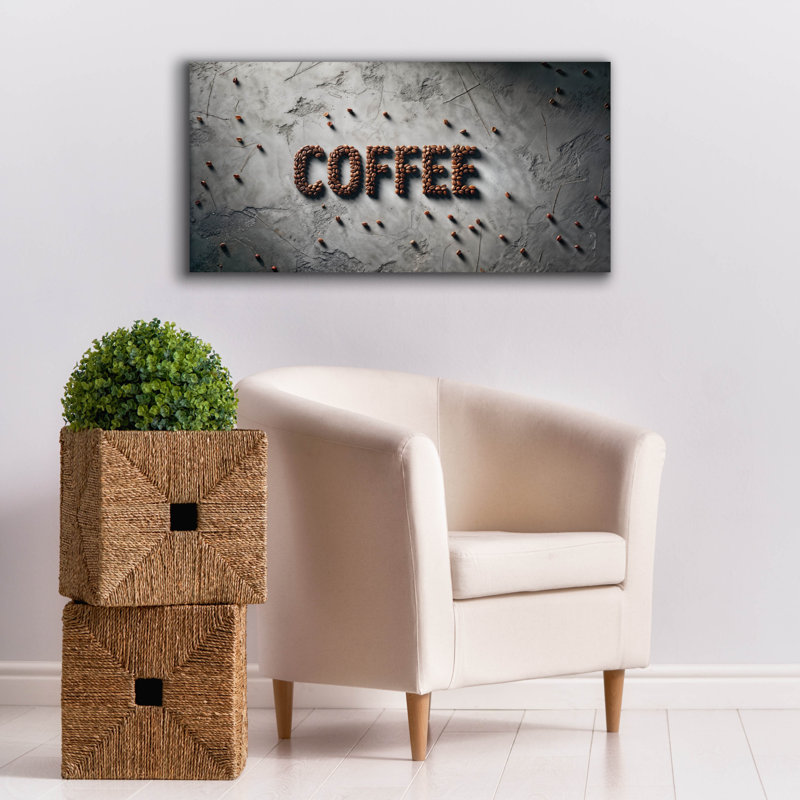 «Concrete Coffee» par Rey Klimt, art mural, H 20 po x l 40 po