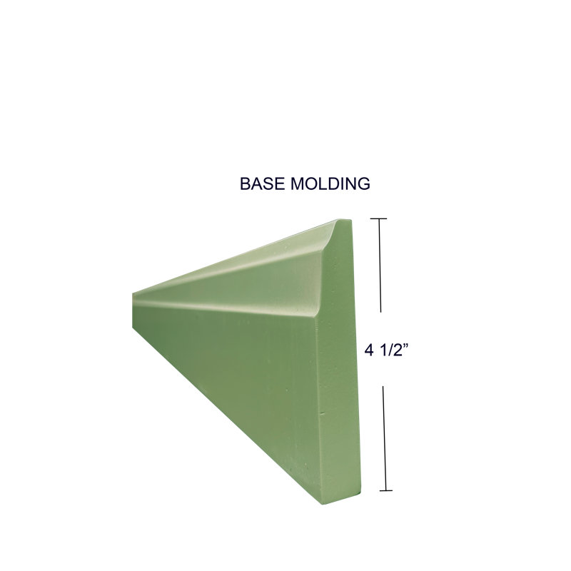 4.5'' H x 96'' W x 1'' D Wood Corner Moulding