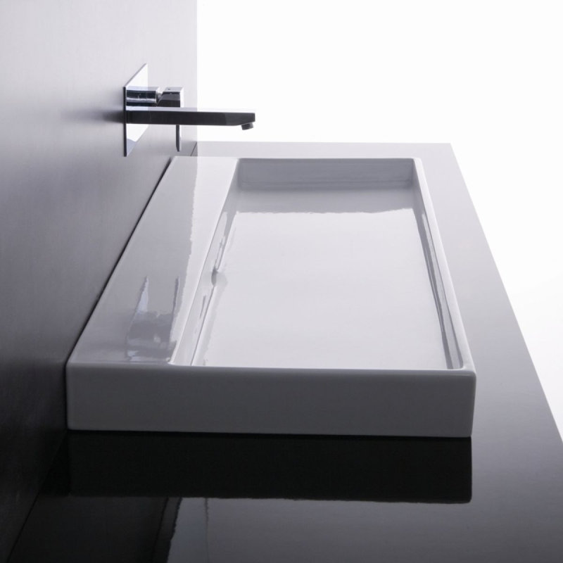 Urban 39.6'' L Bathroom Sink, No Hole