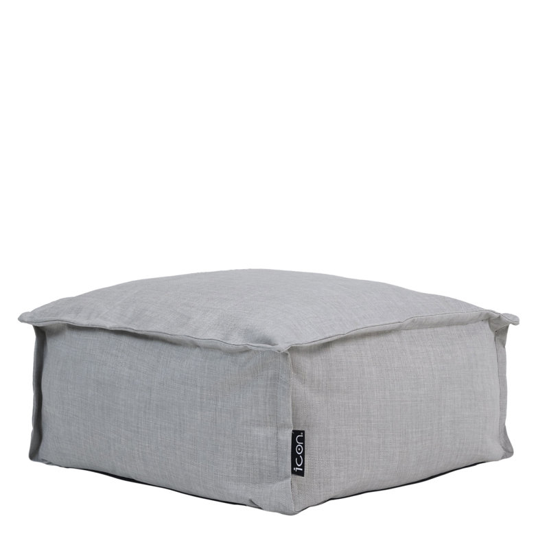 Bean Bag Bazaar Vita Ourdoor Footstool, Grey