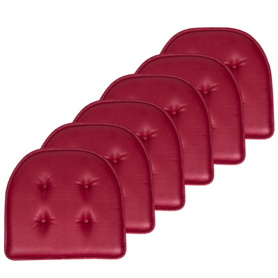 Faux Leather Indoor Chair Cushion/Pad