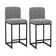 Mixed Color Chenille Bar Stool For Smart Life Set of 2