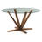 Aura Round Glass Top Solid Wood Base Dining Table-461644216-461644215
