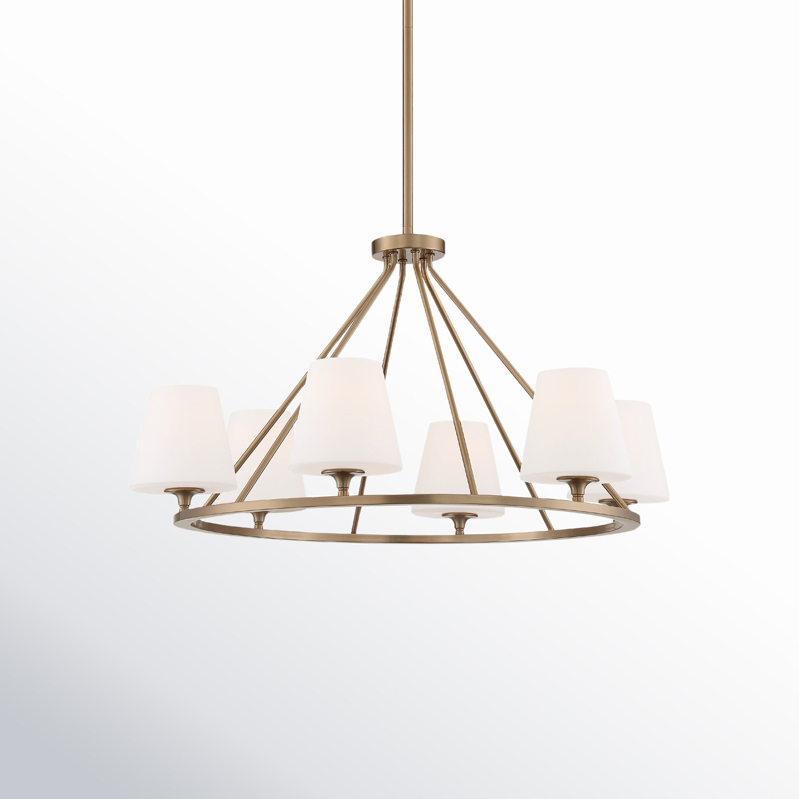 Lane 6 - Light Metal Dimmable Chandelier, Gold