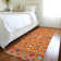Premium Machine Washable Prisco Orange Rug