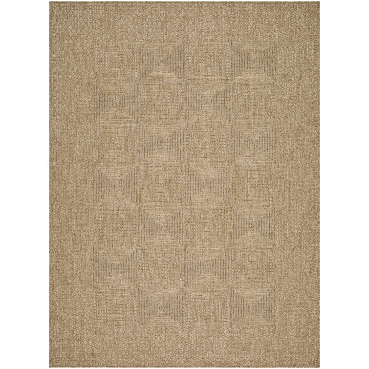 Talbot Geometric Machine Woven Area Rug
