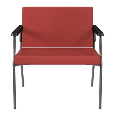 Pavi Vinyl Seat Waiting Room Chair with Metal Frame